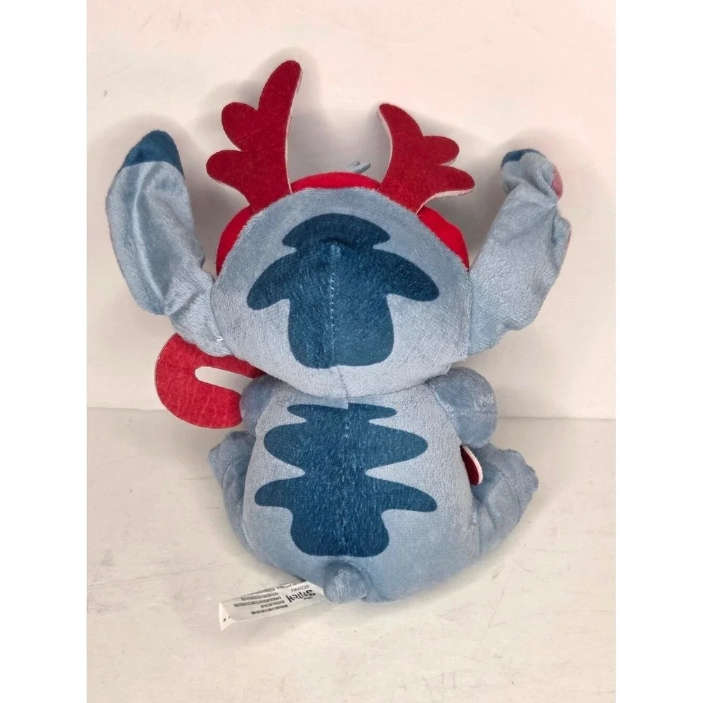 Disney Lilo & Stitch Christmas Holiday Cuddly‎ Soft Stuffed Plush Toy Candy Cane